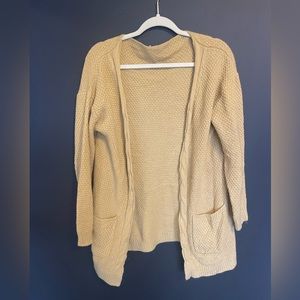 mustard yellow cardigan